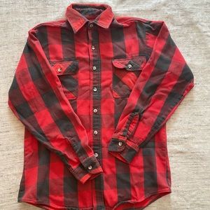 Vintage St. John’s Bay Buffalo Plaid Flannel Shirt Made in USA!